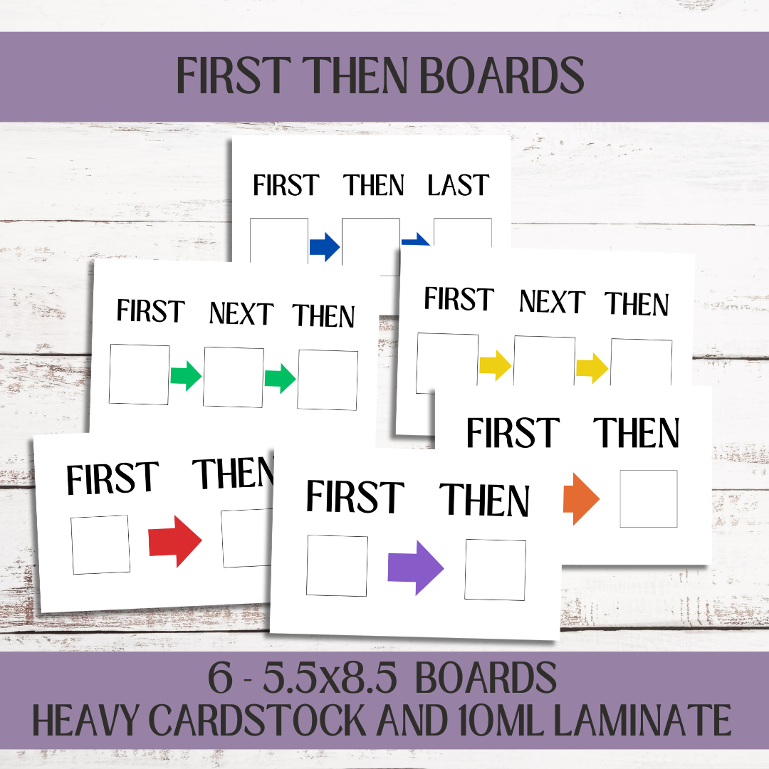 FIRST THEN BOARDS BUNDLE