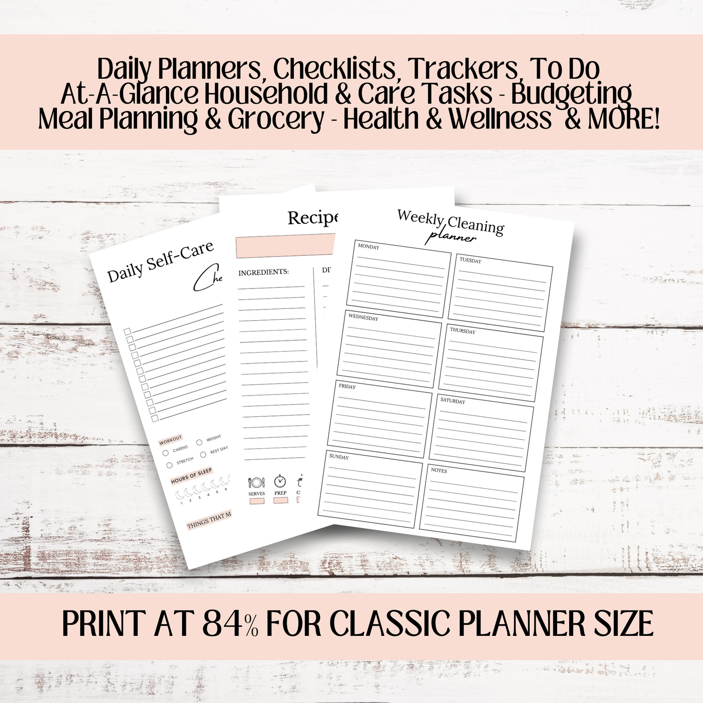 UNDATED LIFE PLANNER