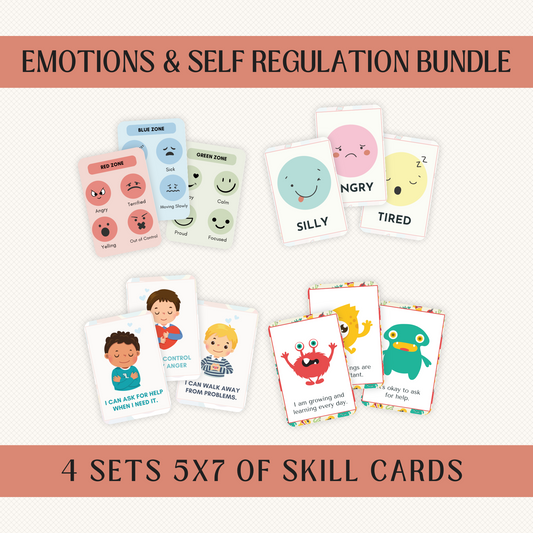 SELF REGULATION & EMOTIONS SKILLS CARDS BUNDLE