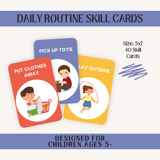 DAILY ROUTINE CARDS FOR KIDS