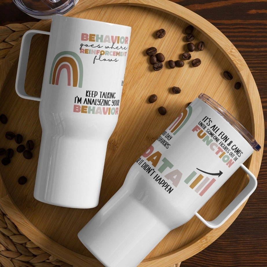 BEHAVIOR THERAPIST TUMBLER WITH HANDLE