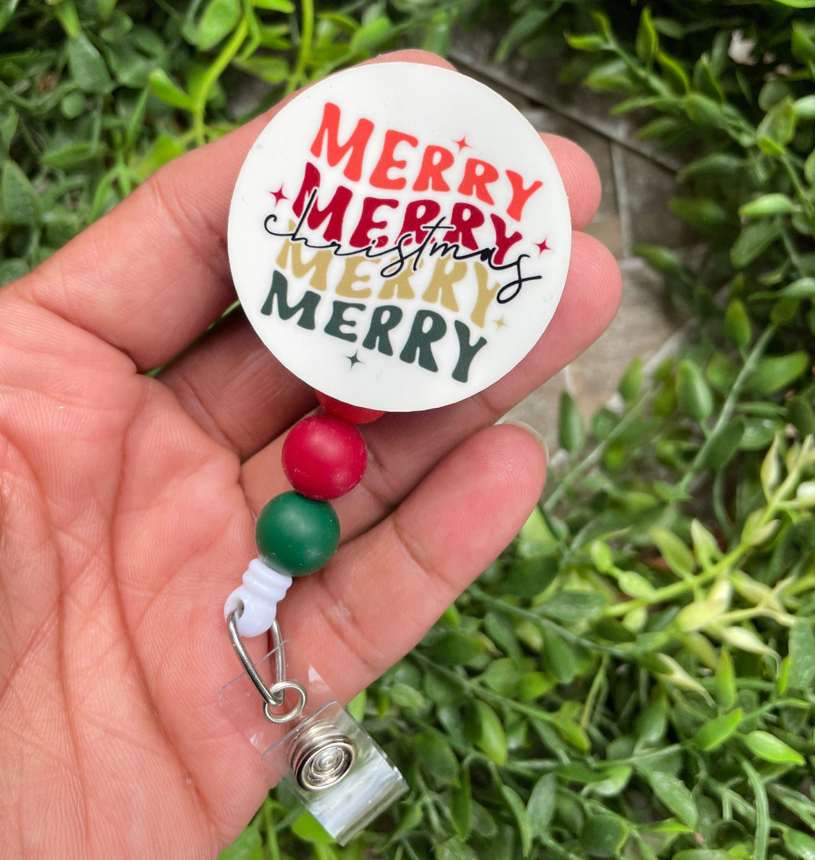 CHRISTMAS BADGE REEL