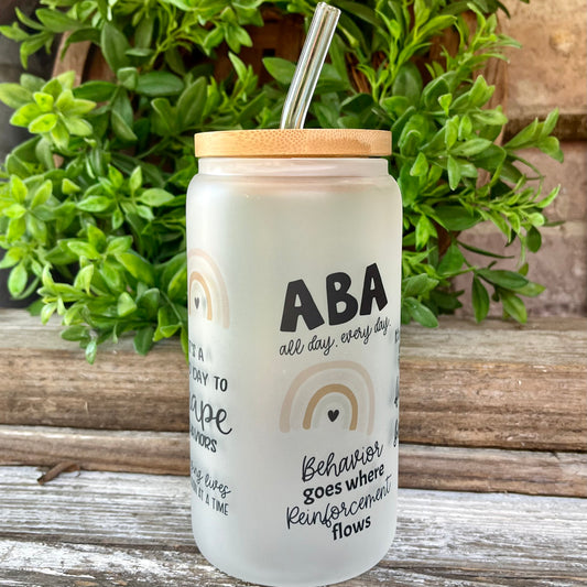 FROSTED ABA STICKER CUP