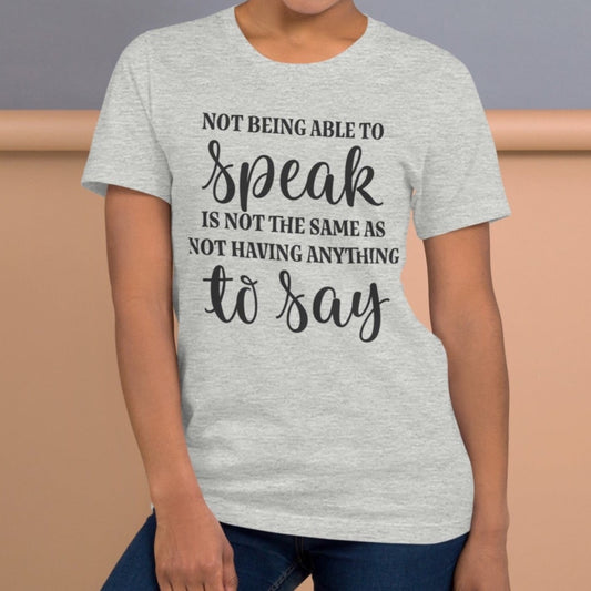 NOT ABLE TO SPEAK TEE