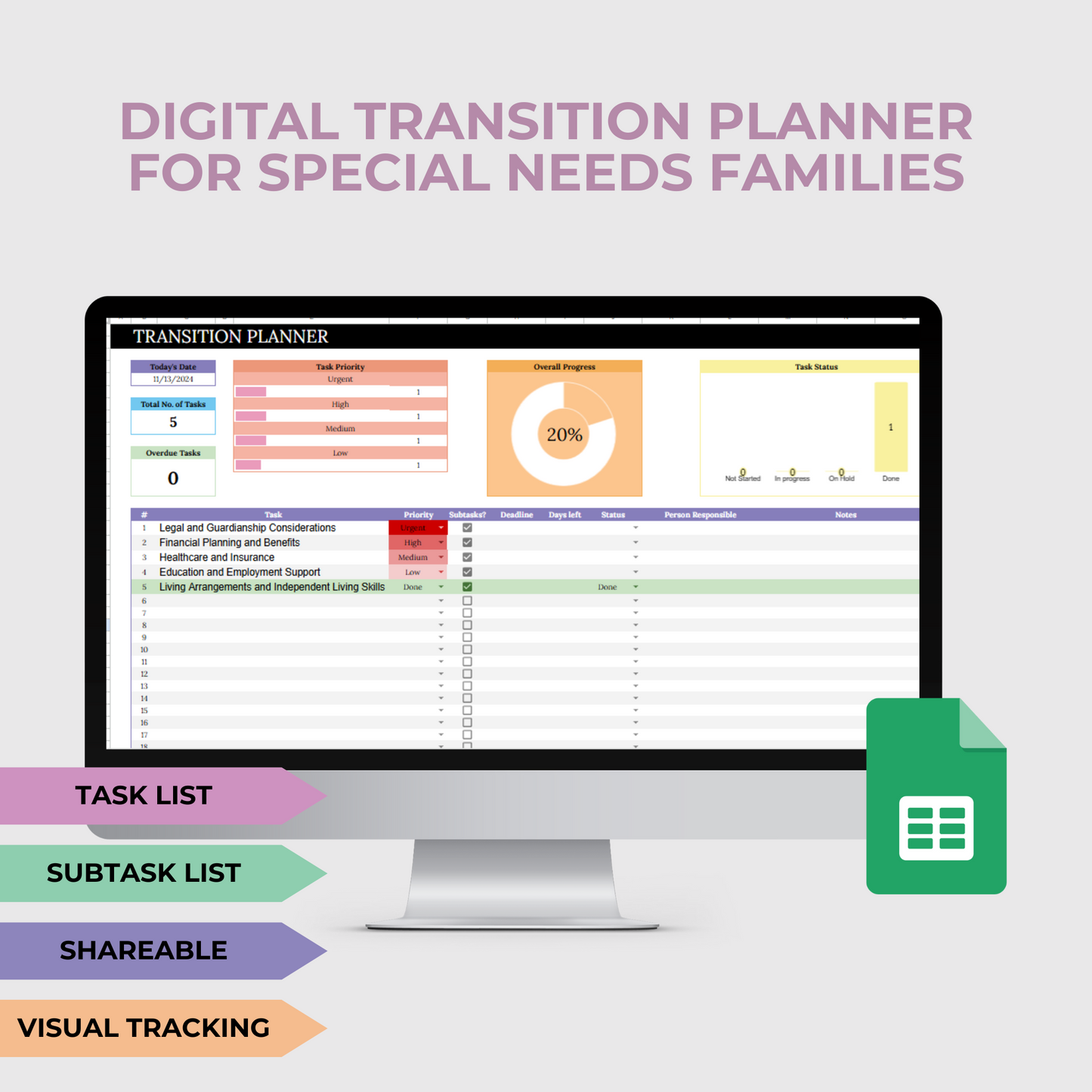 DIGITAL AUTISM PLANNER BUNDLE