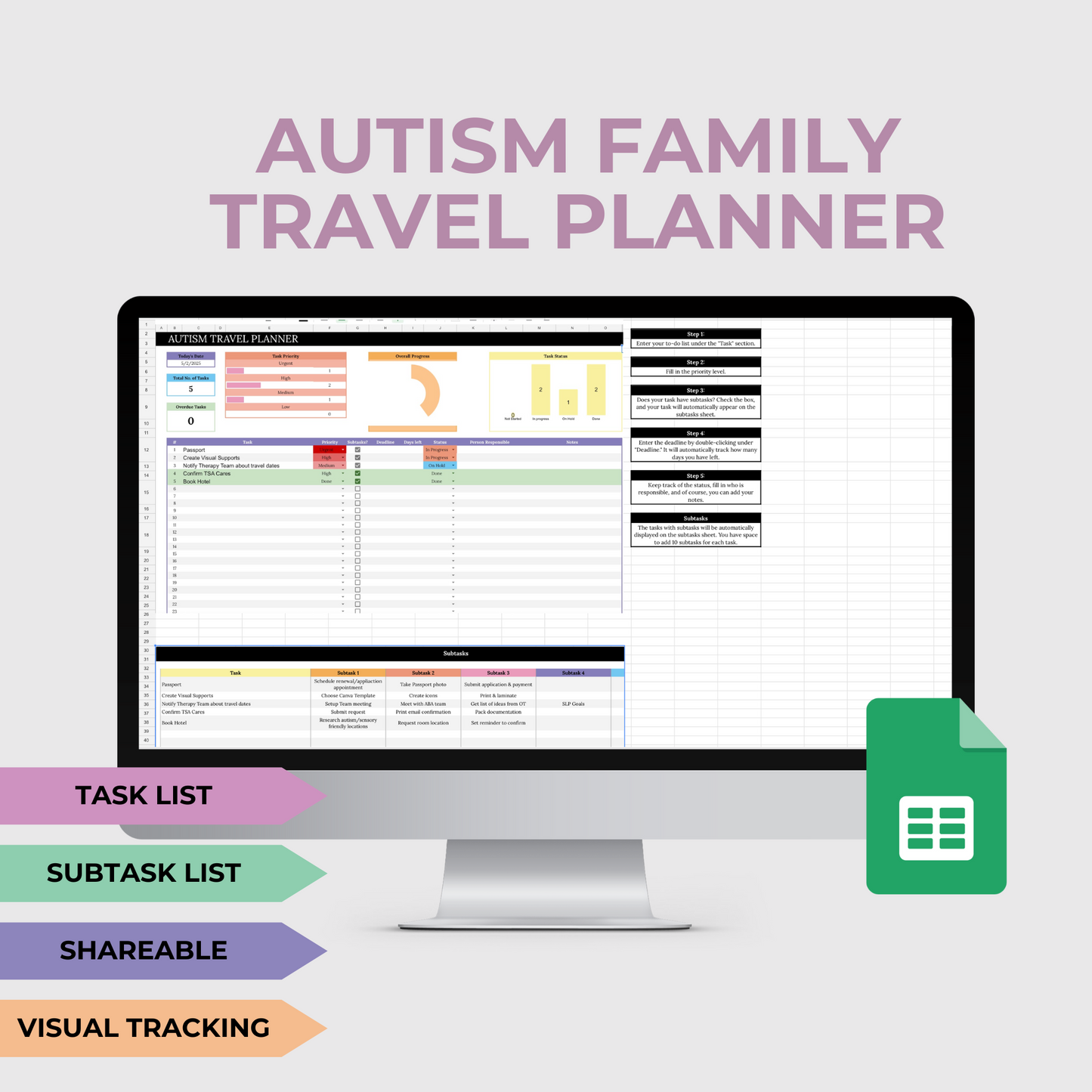 DIGITAL AUTISM PLANNER BUNDLE
