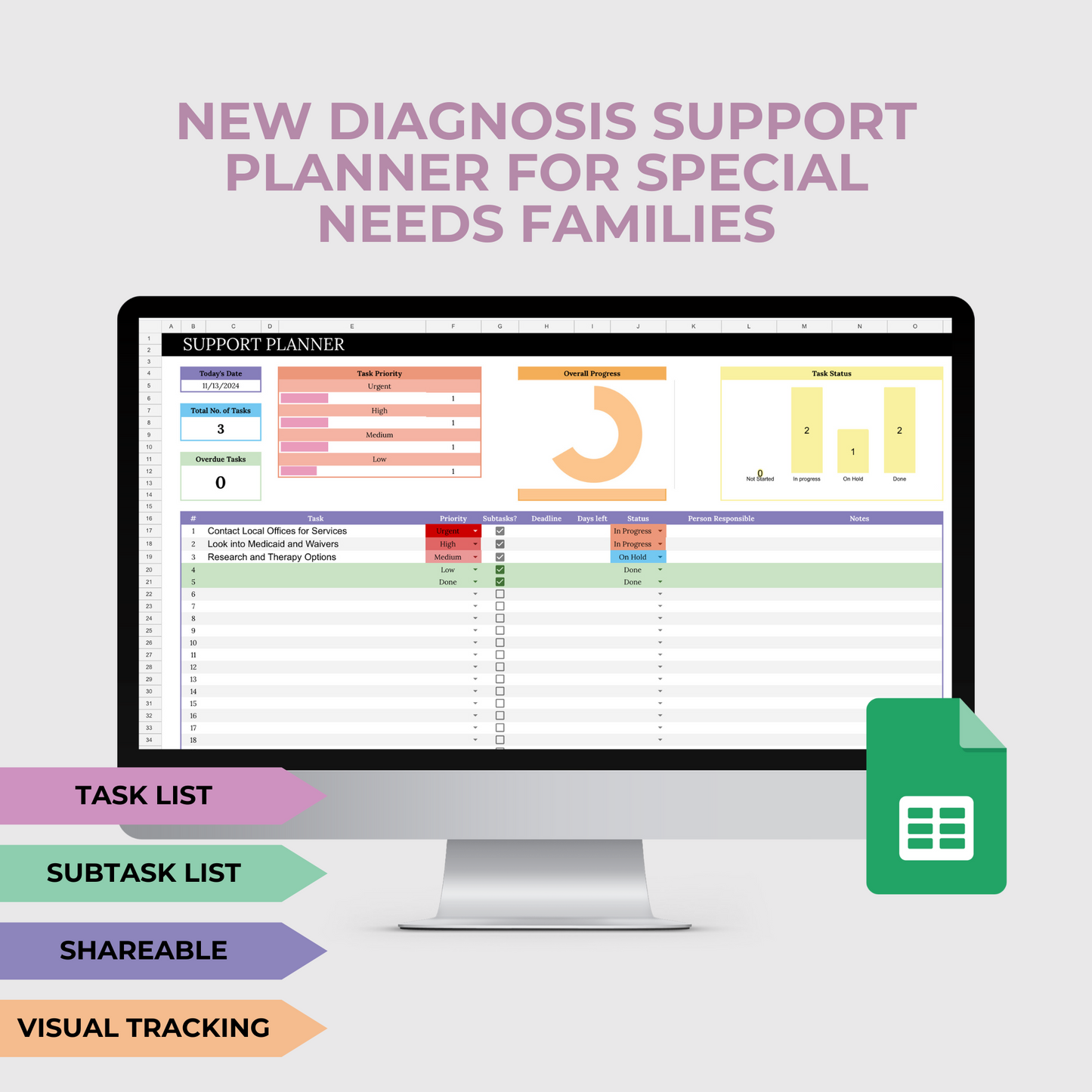 DIGITAL AUTISM PLANNER BUNDLE
