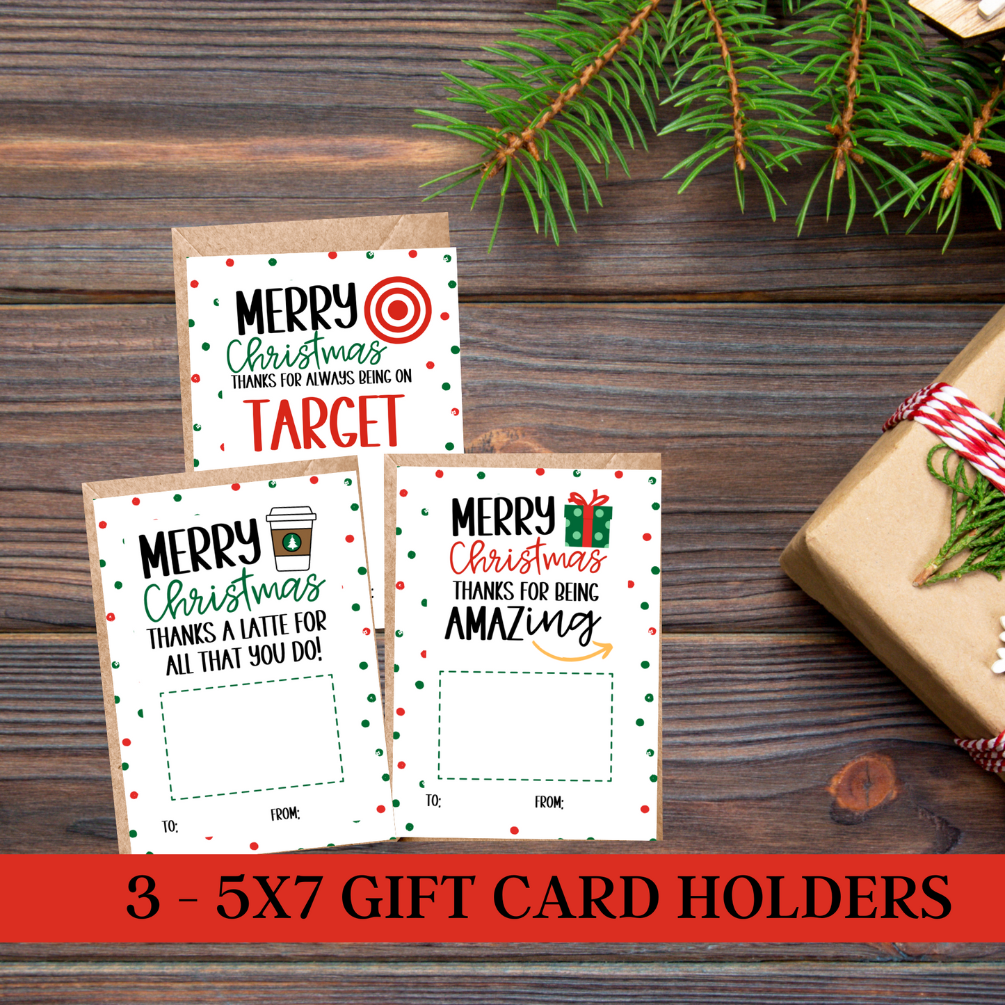 FAVORITE THINGS GIFT CHRISTMAS CARD HOLDERS
