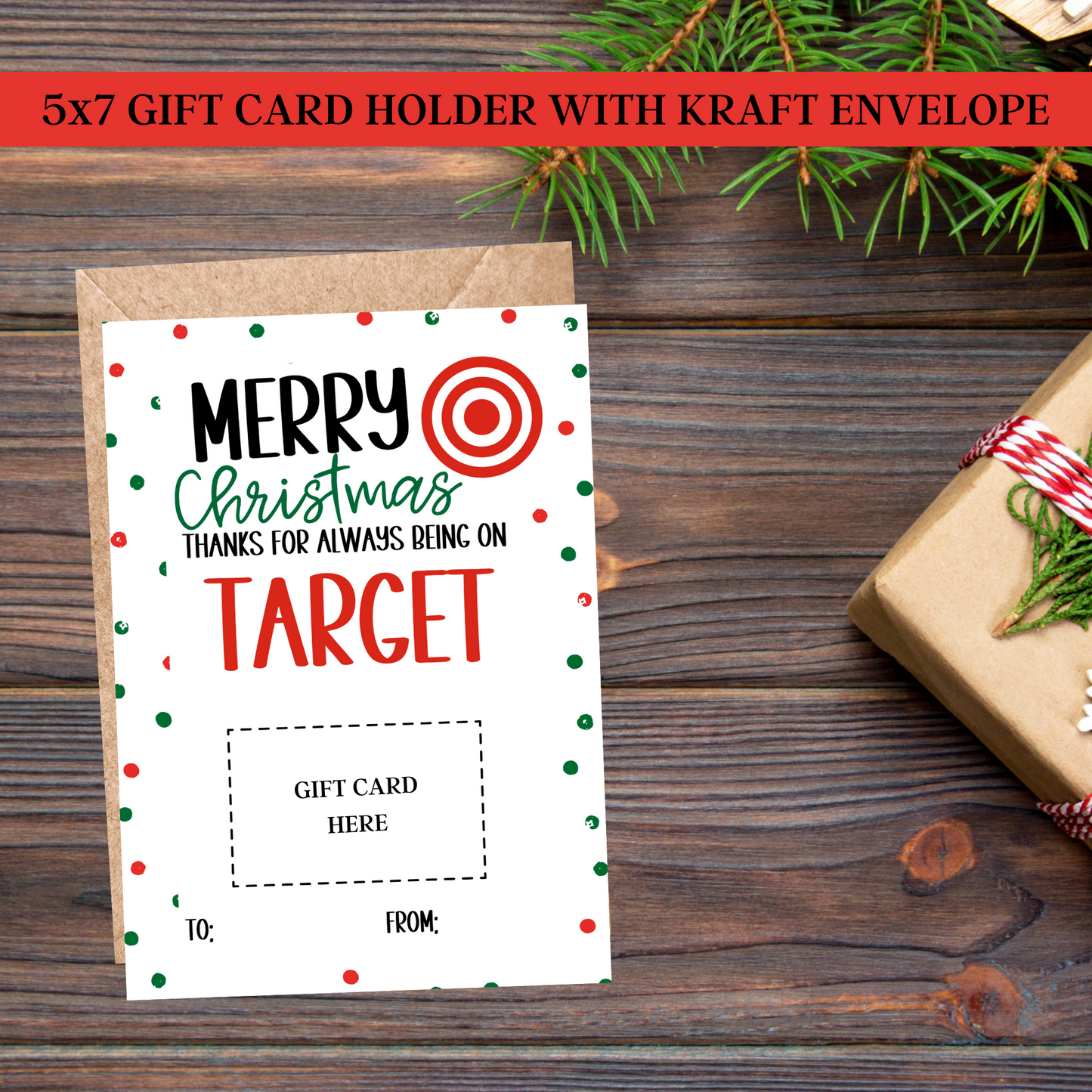 FAVORITE THINGS GIFT CHRISTMAS CARD HOLDERS