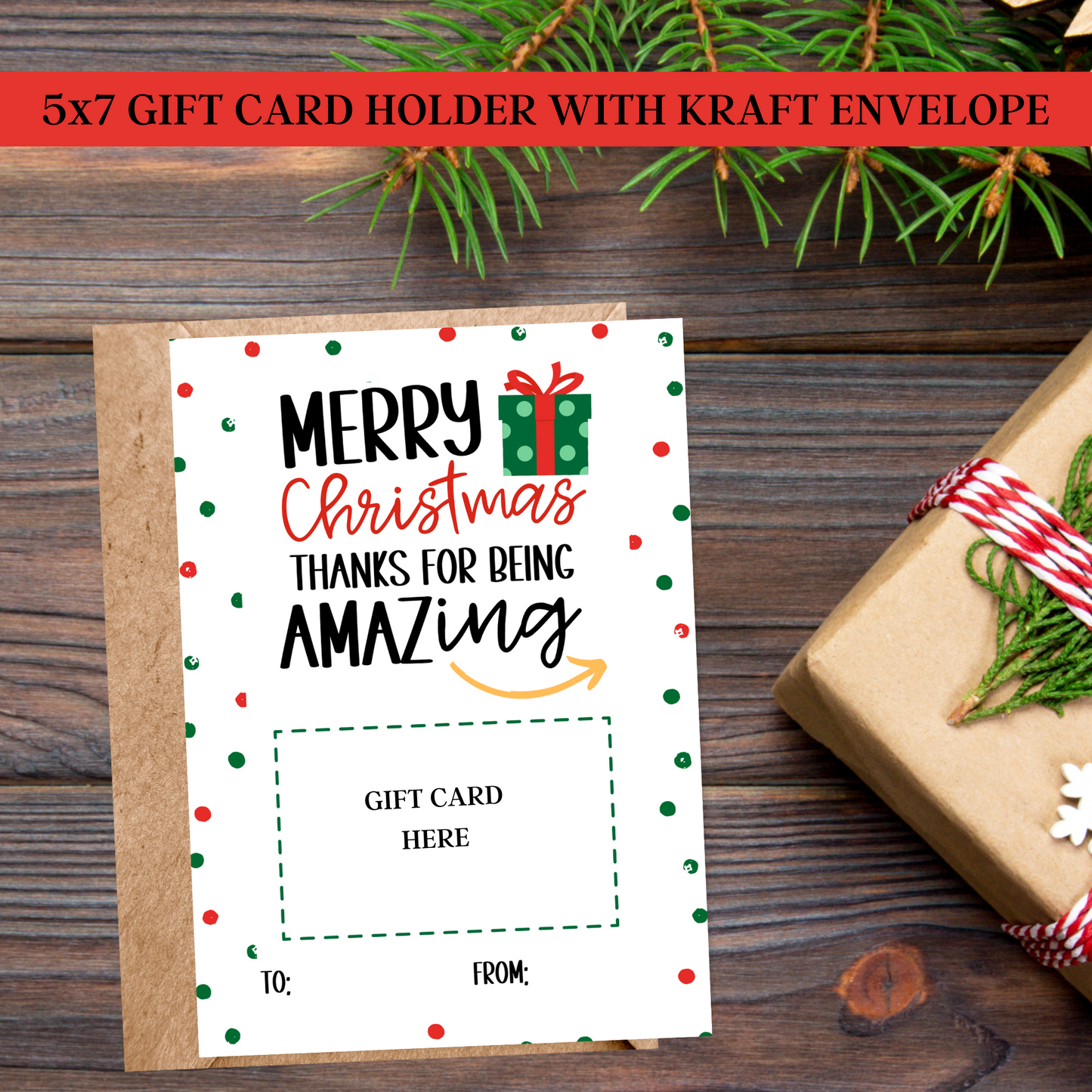 FAVORITE THINGS GIFT CHRISTMAS CARD HOLDERS