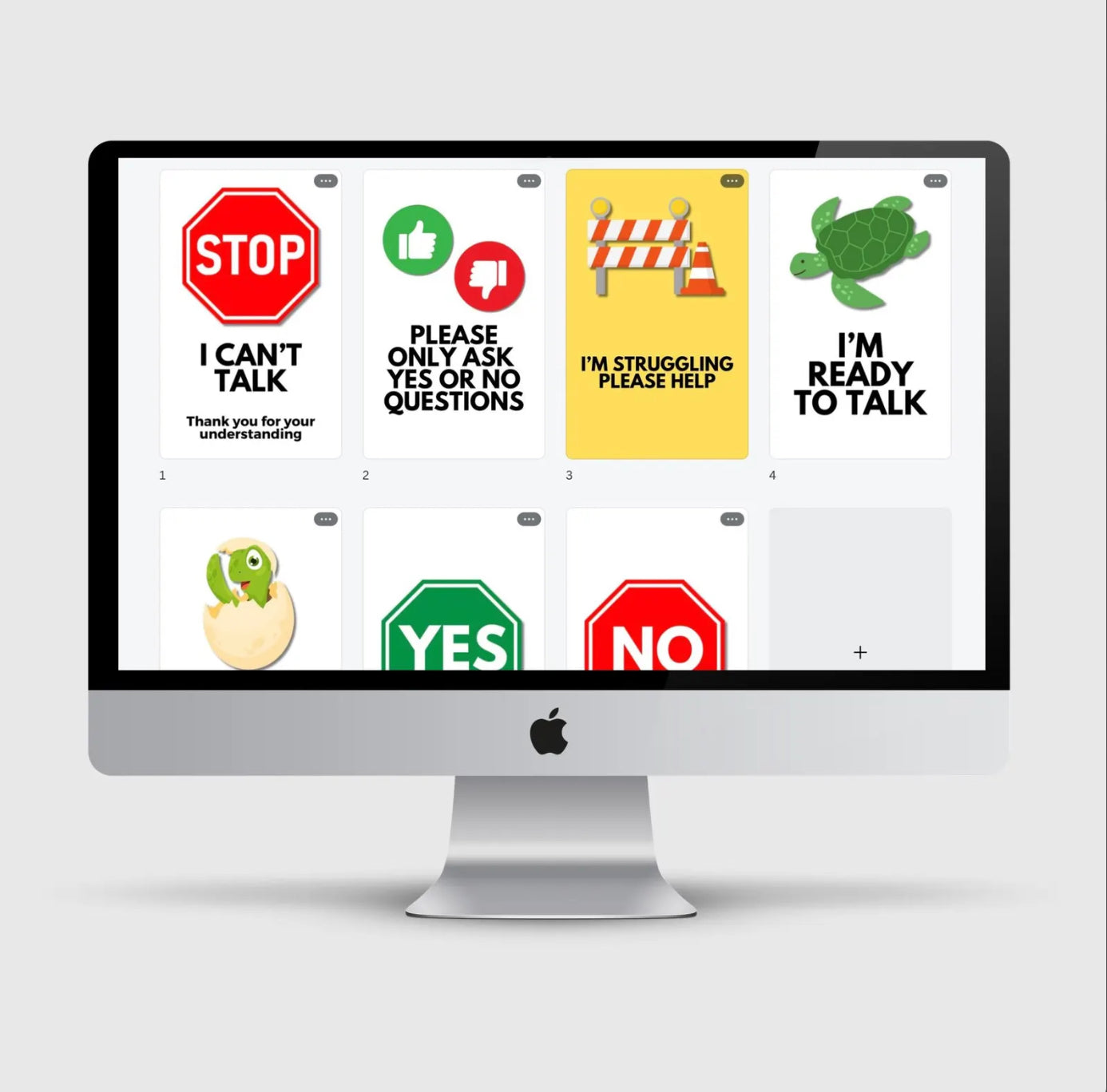 PERSONALIZED COMMUNICATION SUPPORT CARDS