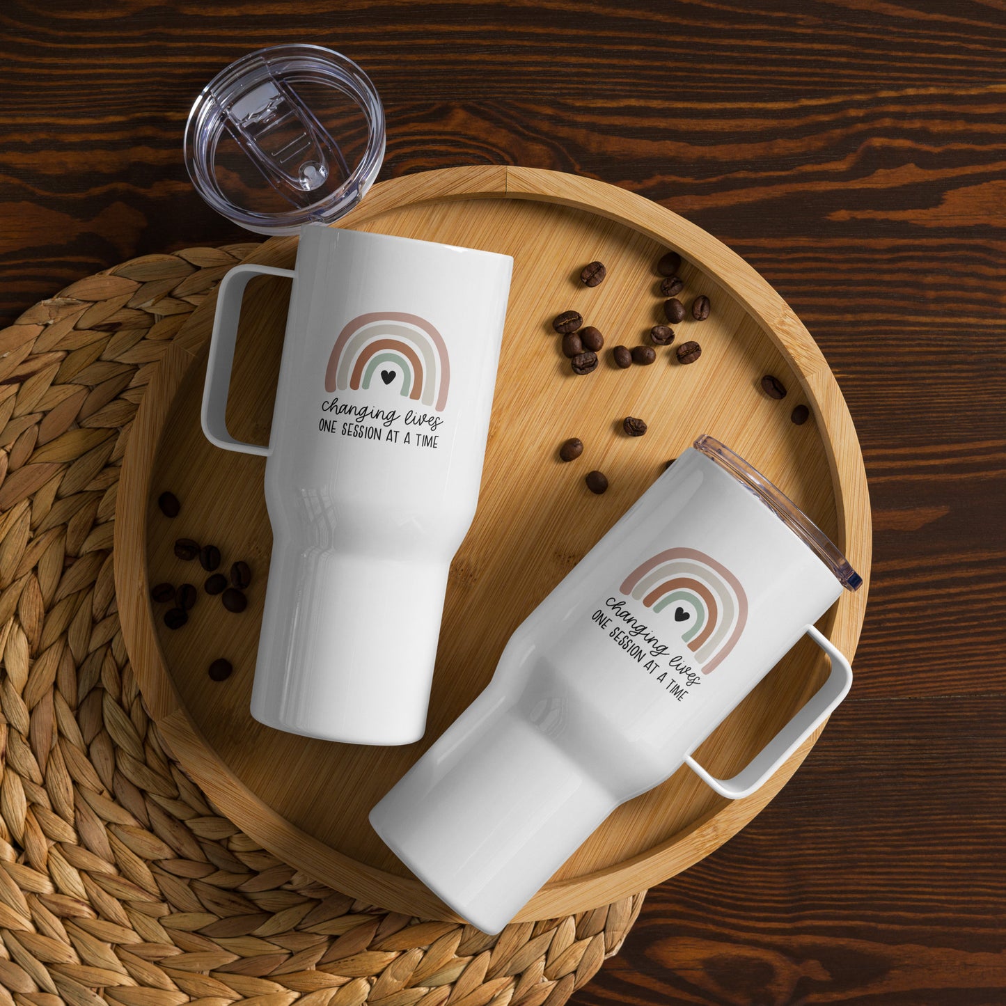 CHANGING LIVES TUMBLER WITH HANDLE