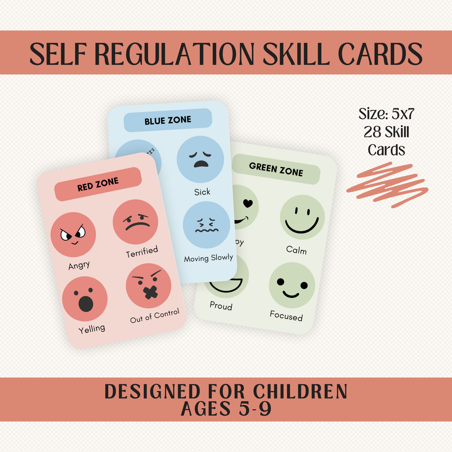 SELF REGULATION & EMOTIONS SKILLS CARDS BUNDLE