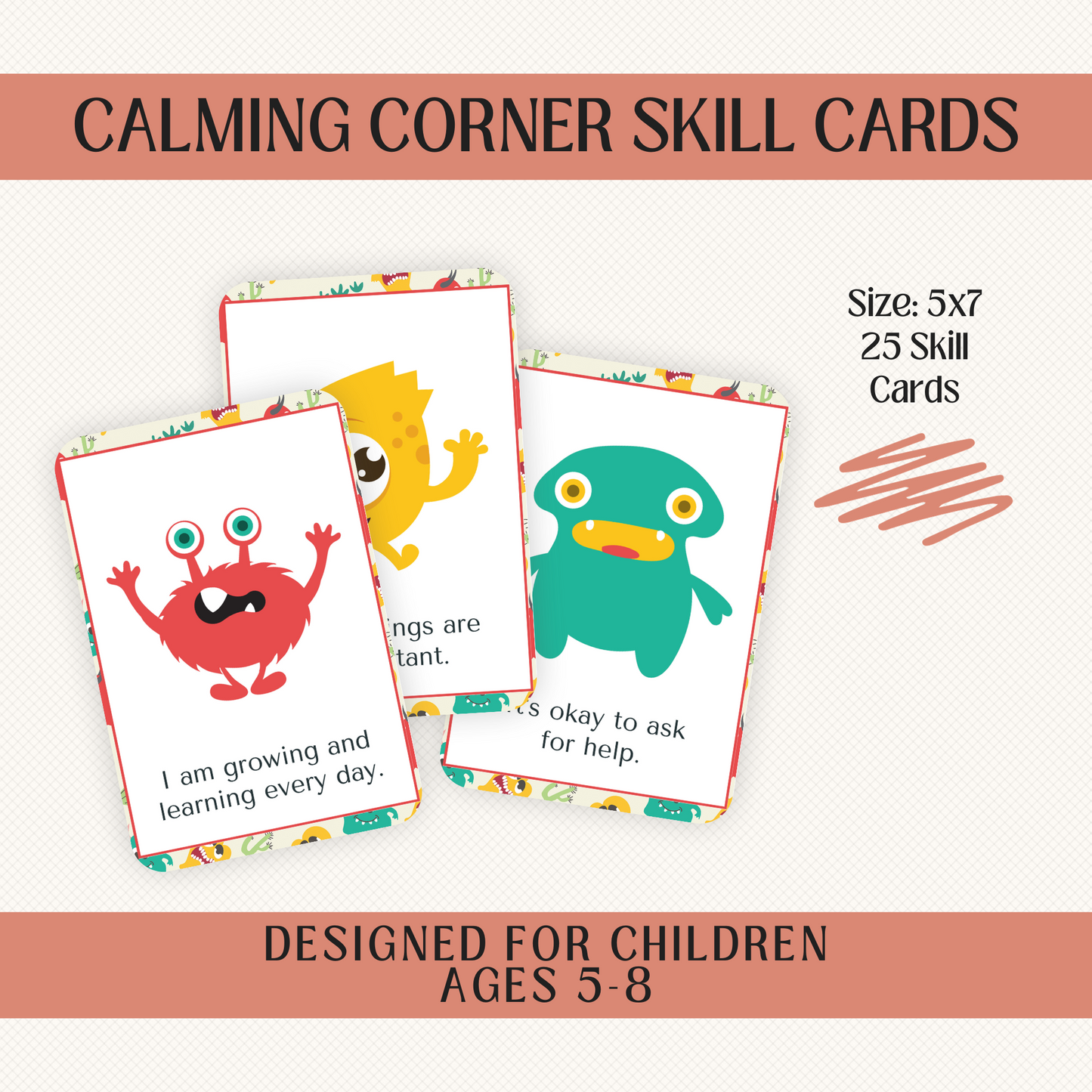 CALM DOWN SKILLS CARDS