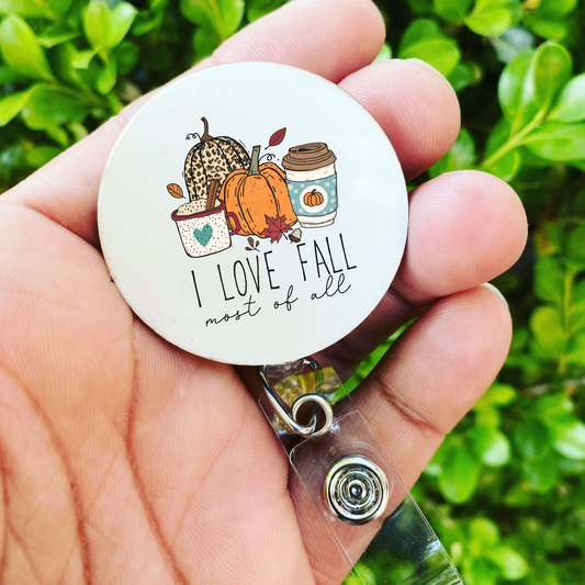 I LOVE FALL BADGE REEL