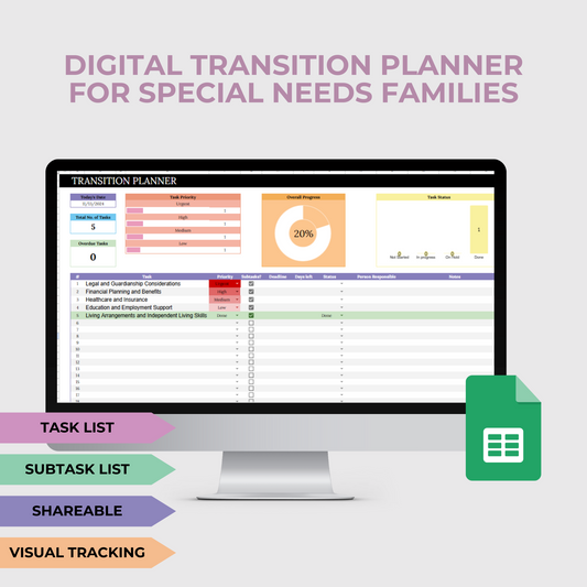 DIGITAL TRANSITION PLANNER FOR SPECIAL NEEDS FAMILIES