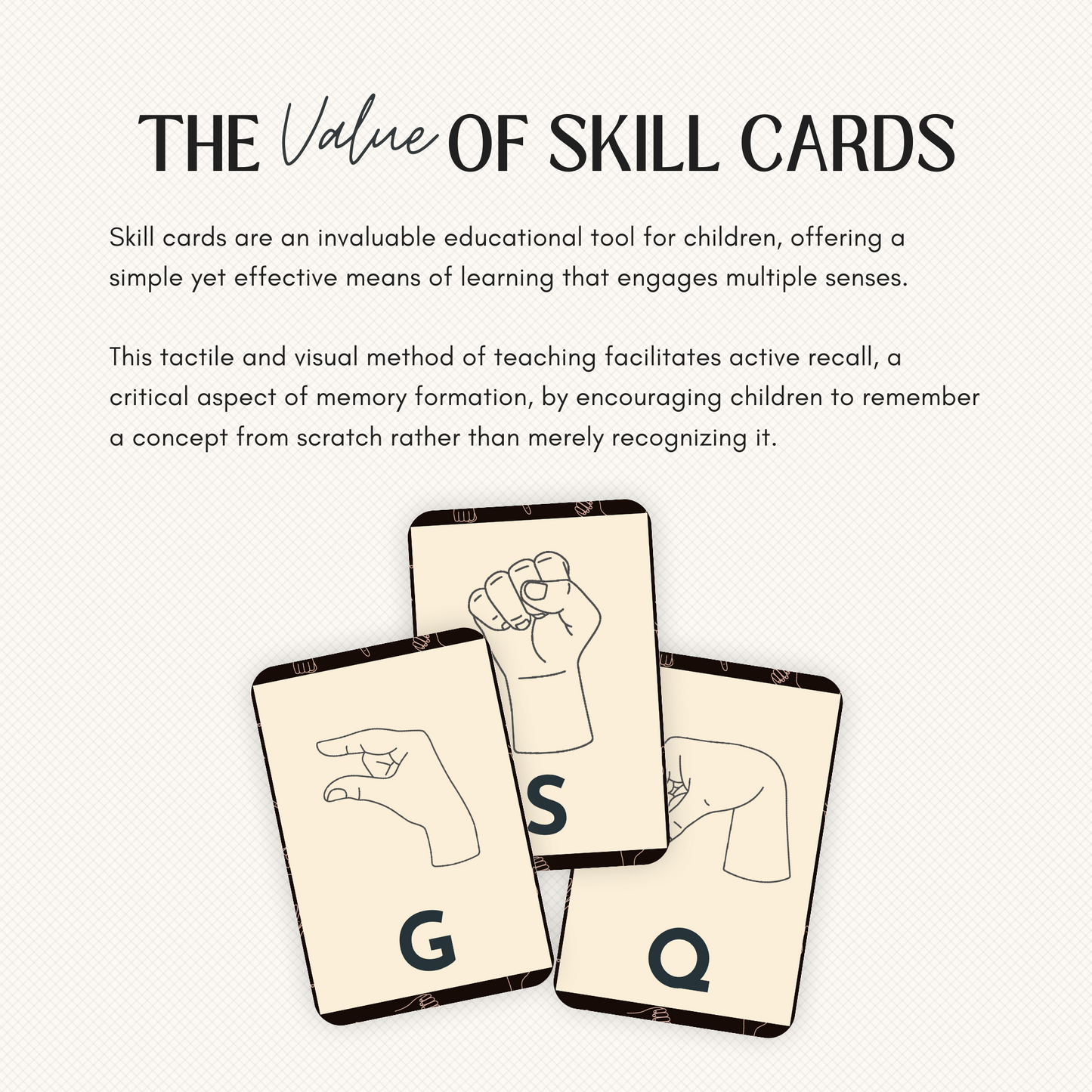 SIGN LANGUAGE SKILL CARDS